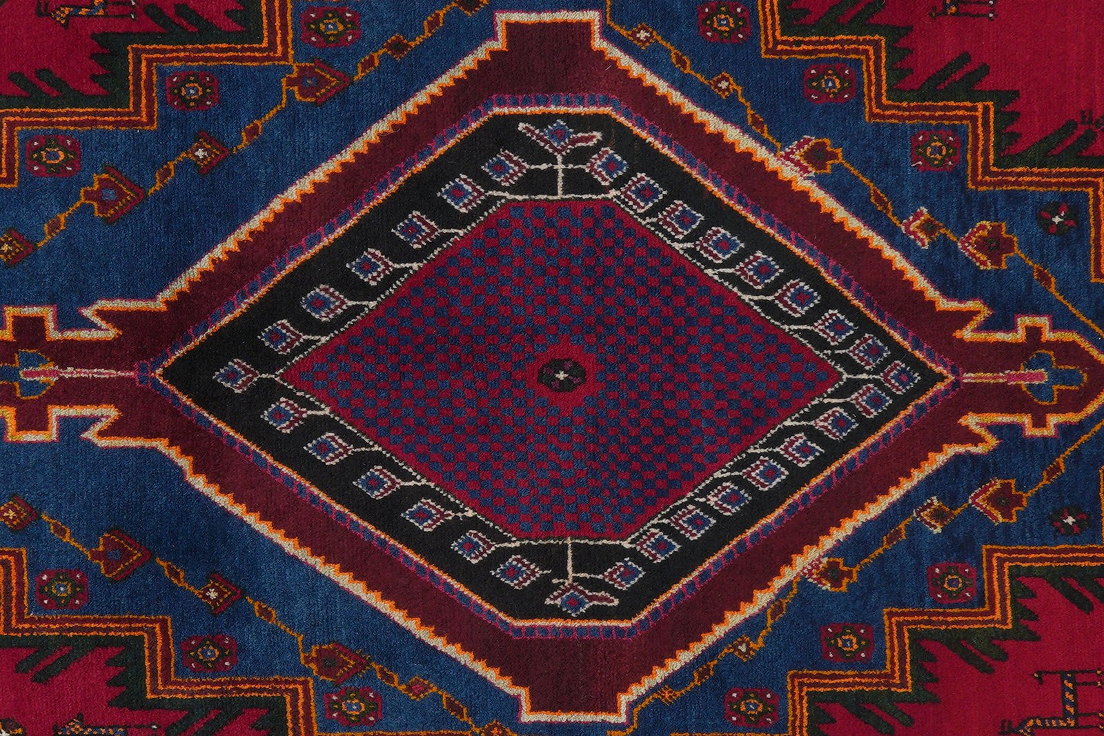 Afshar — Hand-knotted, 151x236 cm, Red, 100% Virgin Wool | View 6