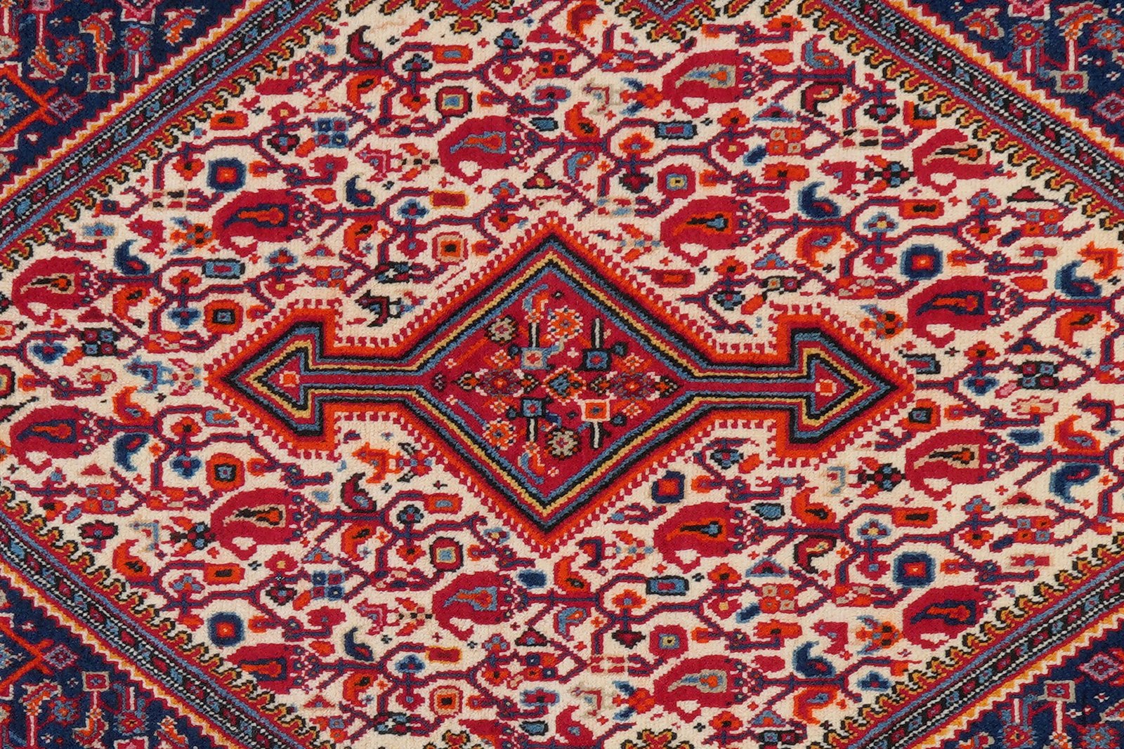 Djozan — Hand-knotted, 108x158 cm, Beige, 100% Virgin Wool | View 6