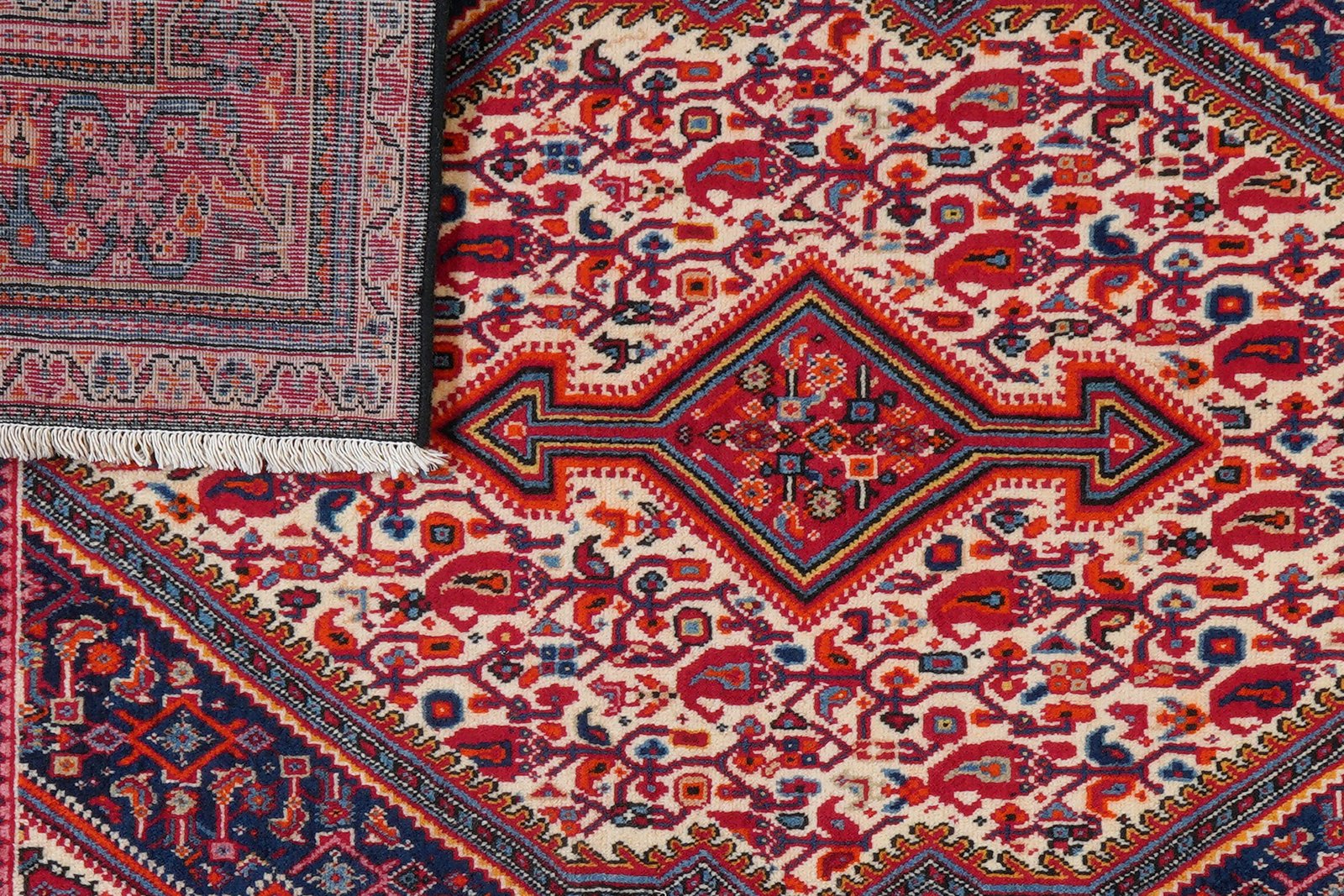 Djozan — Hand-knotted, 108x158 cm, Beige, 100% Virgin Wool | View 7