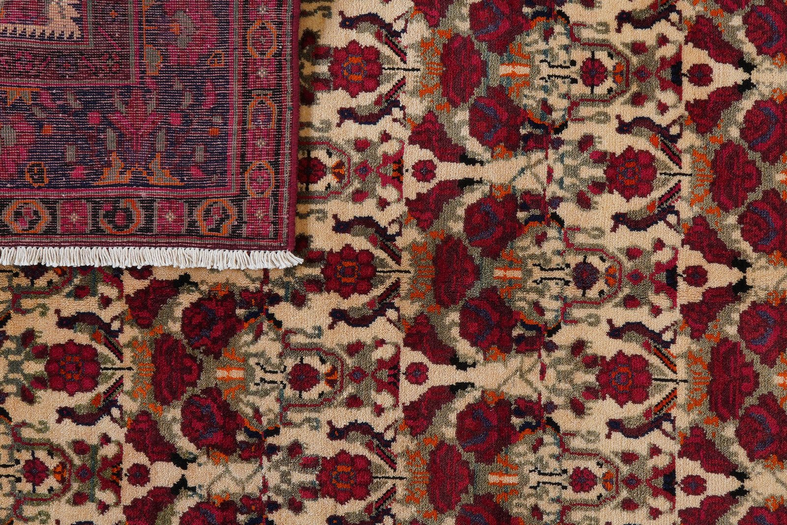 Afshar — Hand-knotted, 167x238 cm, Beige, 100% Virgin Wool | View 7
