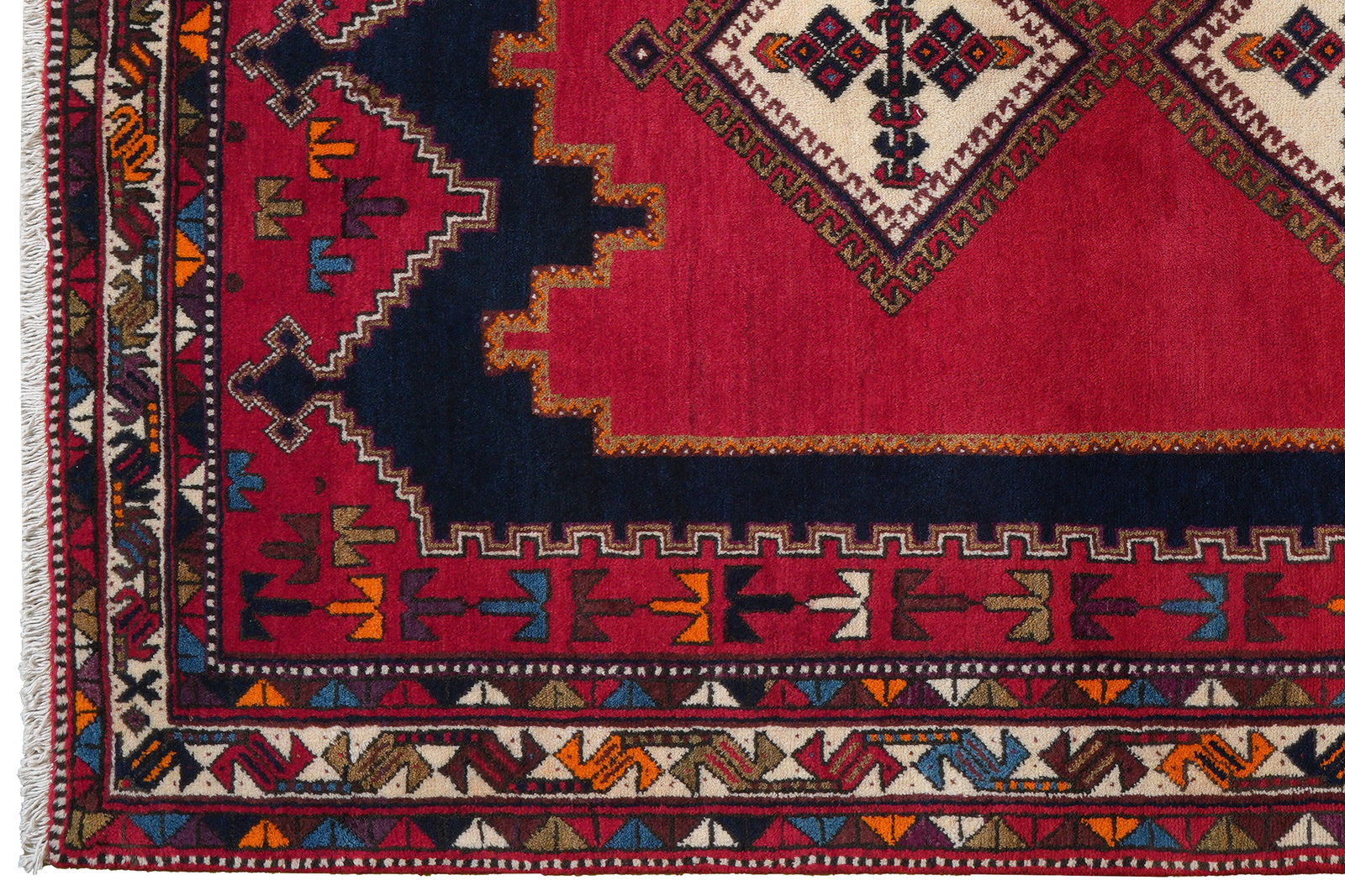 Afshar — Handgefertigt, 235x145 cm, Beige, 100% Virgin Wool | View 4