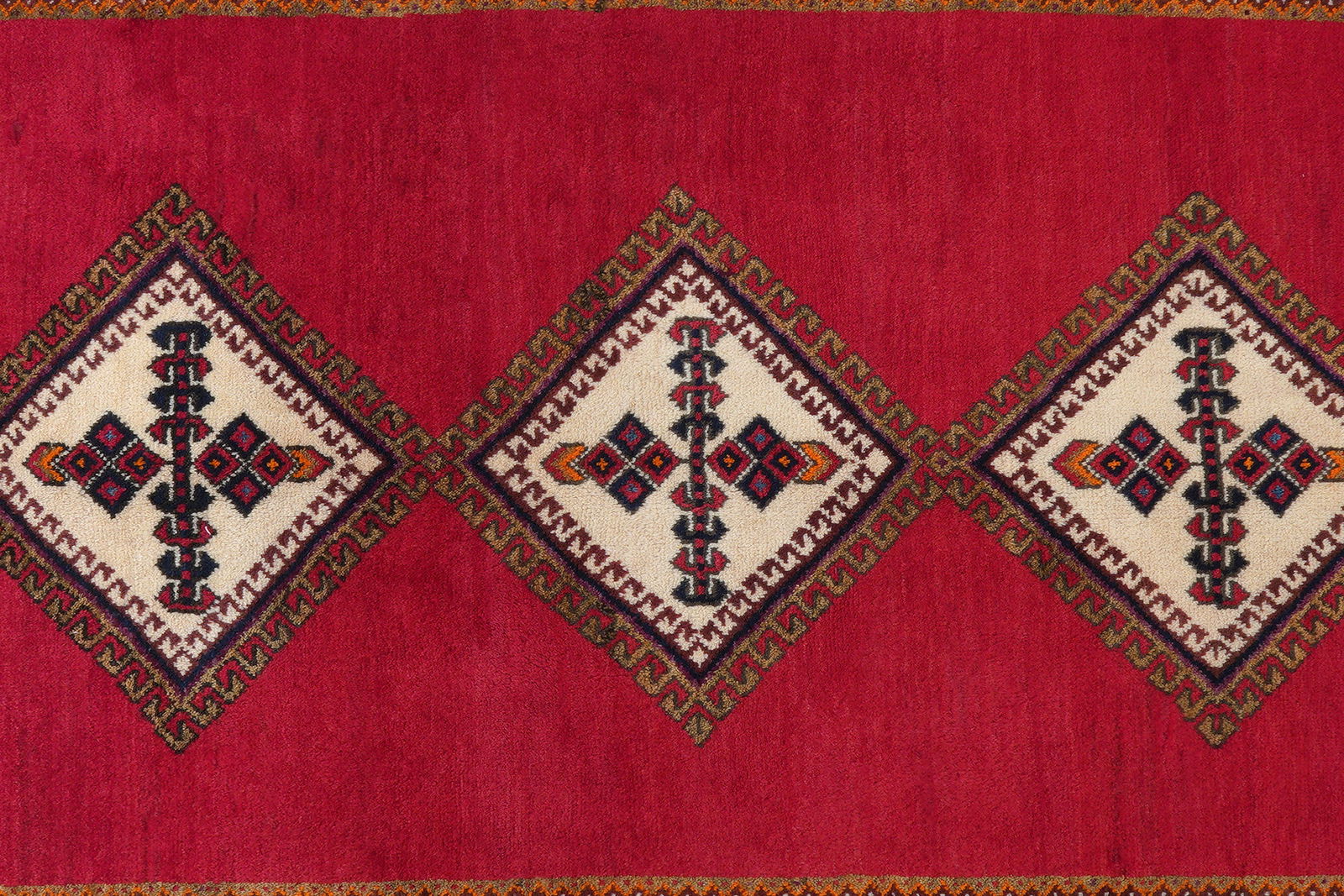 Afshar — Handgefertigt, 235x145 cm, Beige, 100% Virgin Wool | View 7