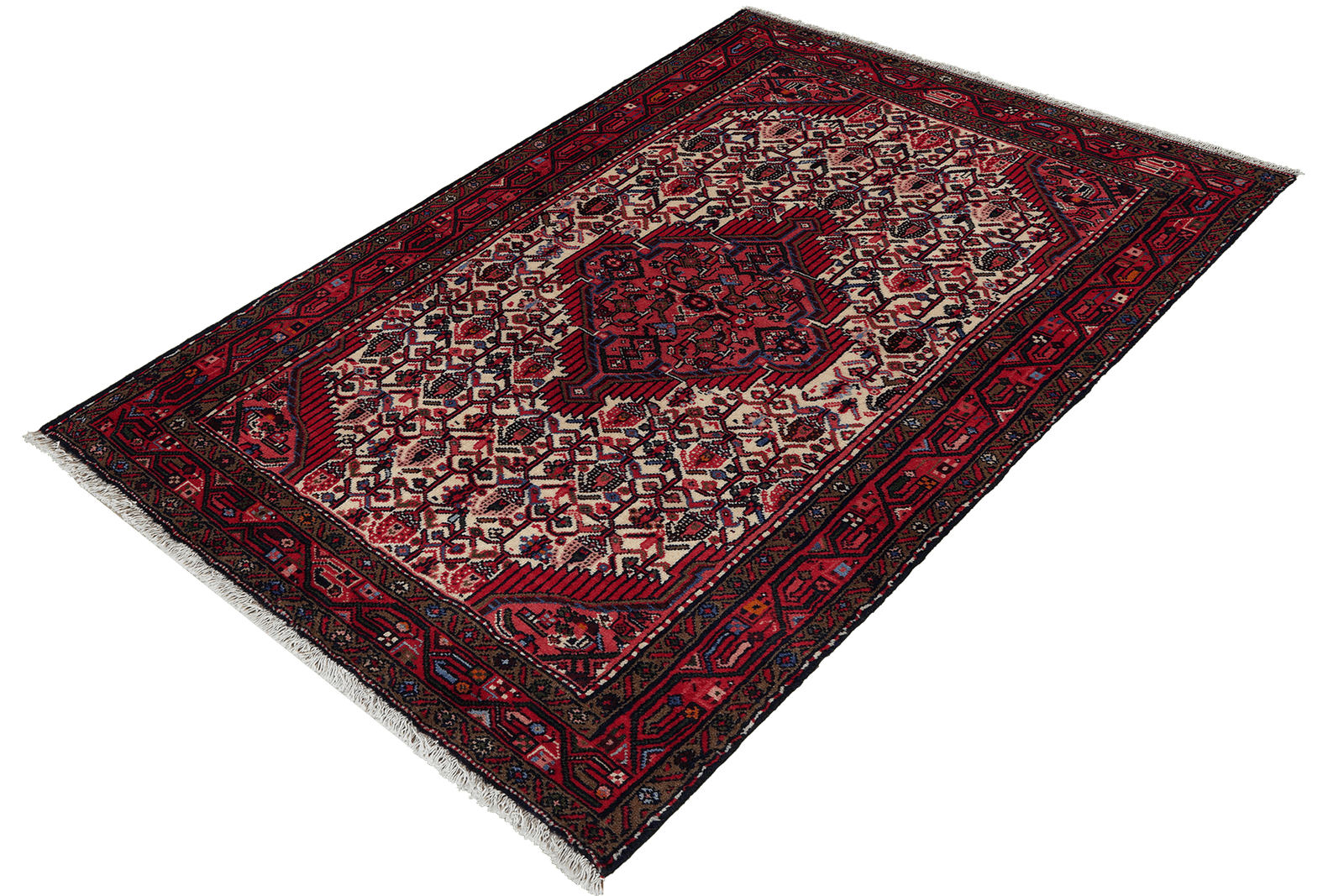 Assadabad — Hand-knotted, 102x152 cm, Beige, 100% Virgin Wool | View 5