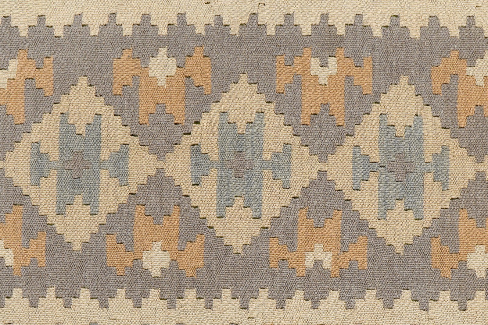 Kelim Gashgai — Handmade, 118x167 cm, Grey, 100% Virgin Wool | View 5
