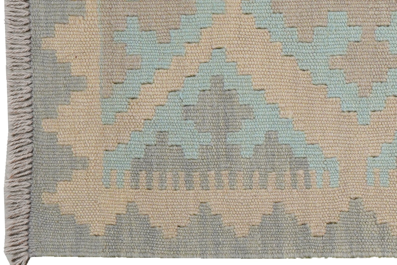 Kelim Gashgai — Handmade, 53x197 cm, Beige, 100% Virgin Wool | View 3