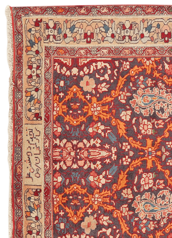 Zandjan — Hand-knotted, 100x155 cm, Brown, 100% Virgin Wool | View 3