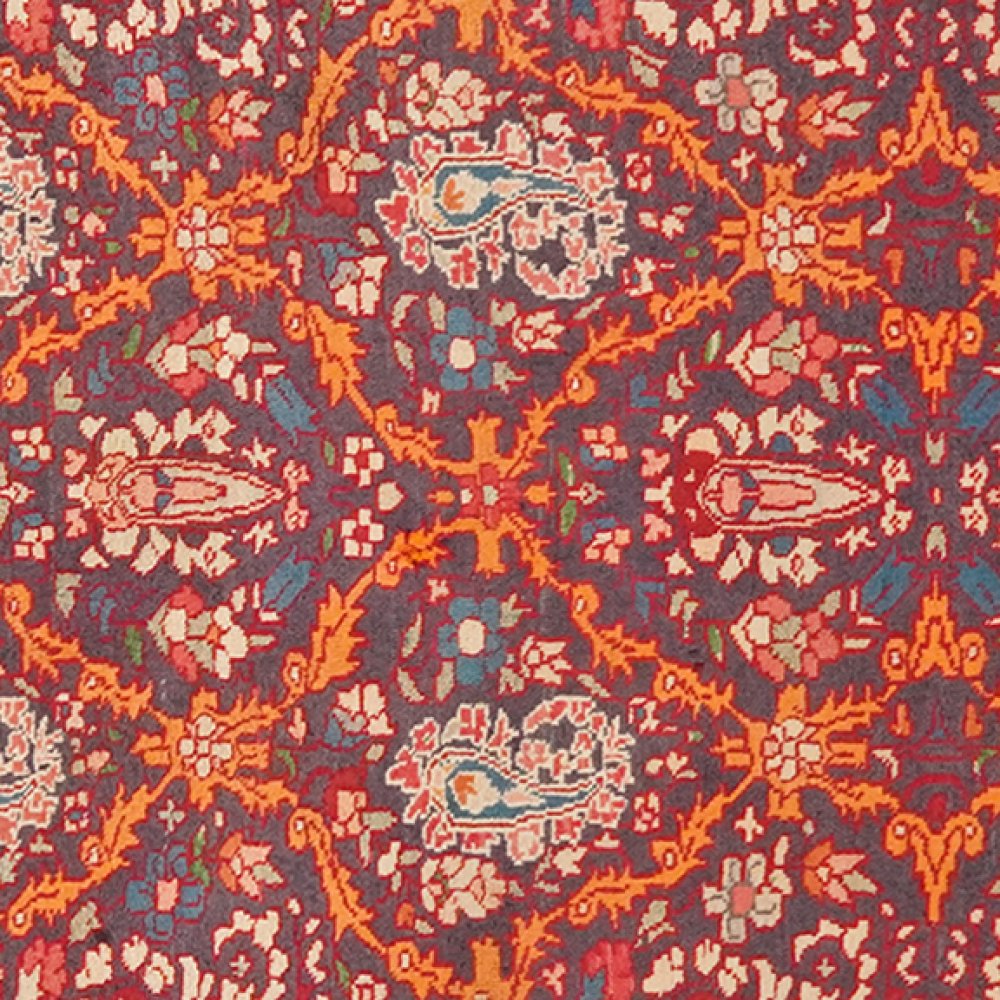 Zandjan — Hand-knotted, 100x155 cm, Brown, 100% Virgin Wool | View 4