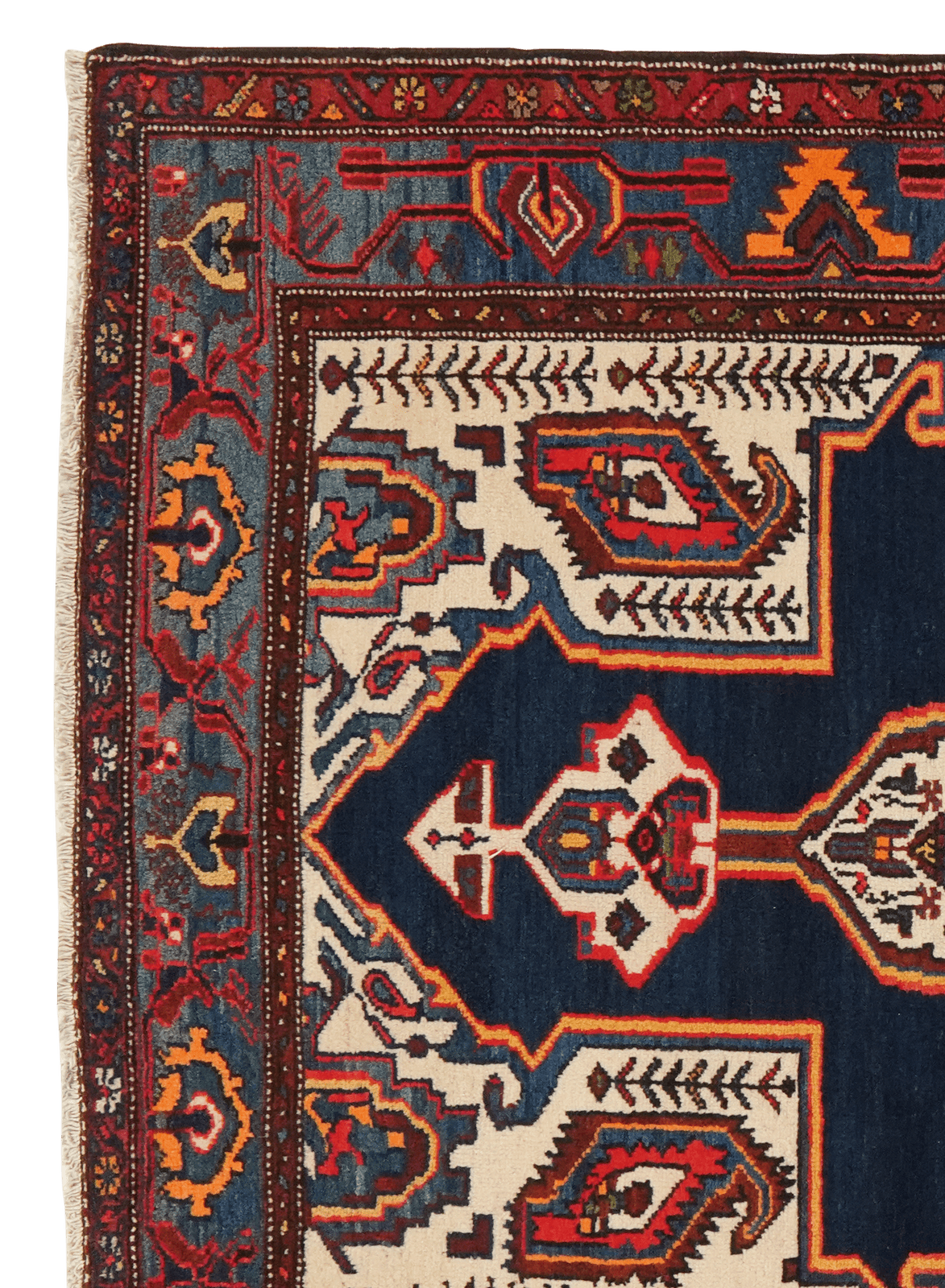 Aghbolagh — Hand-knotted, 131x206 cm, Blue, 100% Virgin Wool | View 3