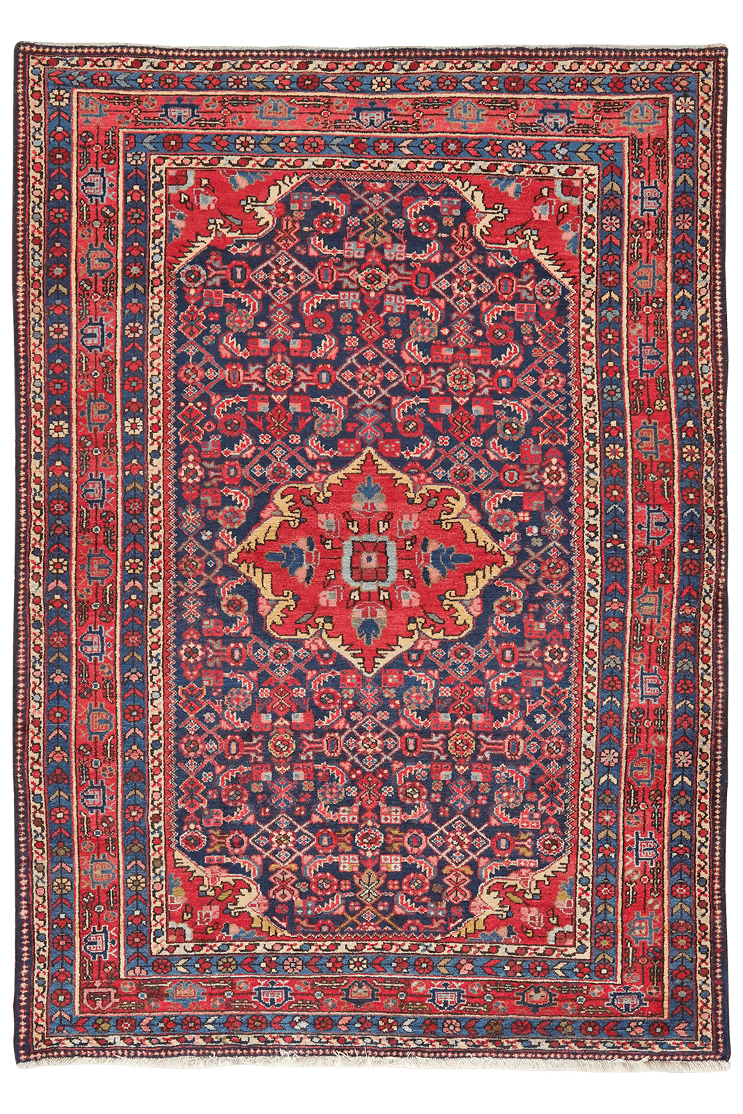 Koutabad — Hand-knotted, 148x206 cm, Blue, 100% Virgin Wool | Main view