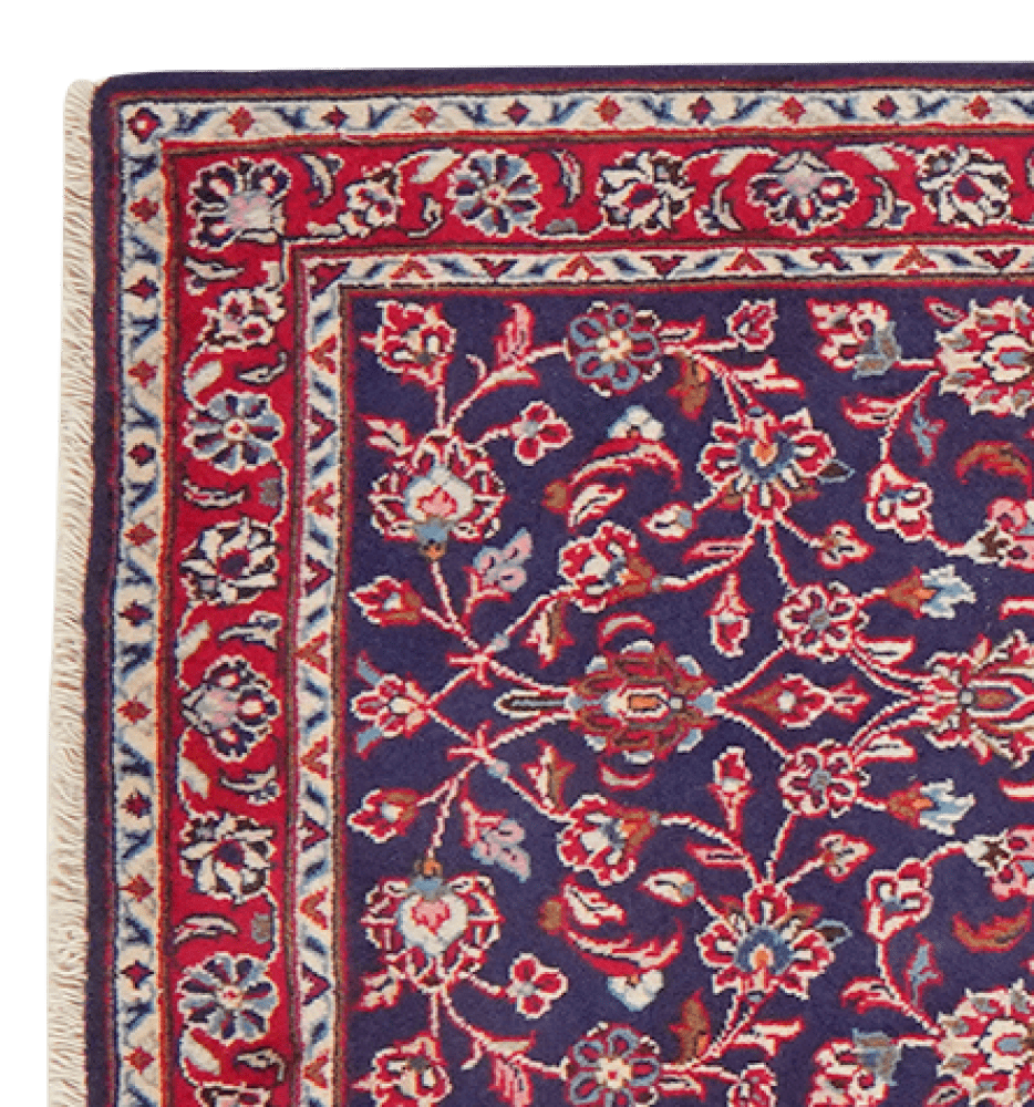Ardakan — Hand-knotted, 71x305 cm, Blue, 100% Virgin Wool | View 3