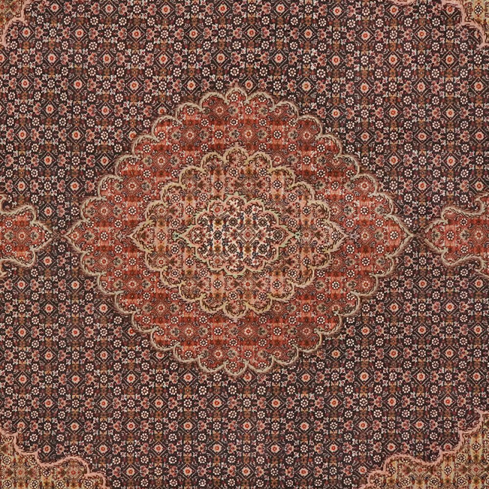 Tabriz 50 Raj — Hand-knotted, 160x196 cm, Blue, 95% Schurwolle, 5% Seide | View 4