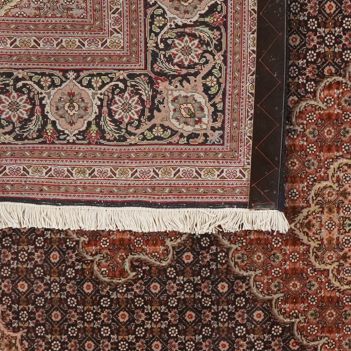 Tabriz 50 Raj — Hand-knotted, 160x196 cm, Blue, 95% Schurwolle, 5% Seide | View 6