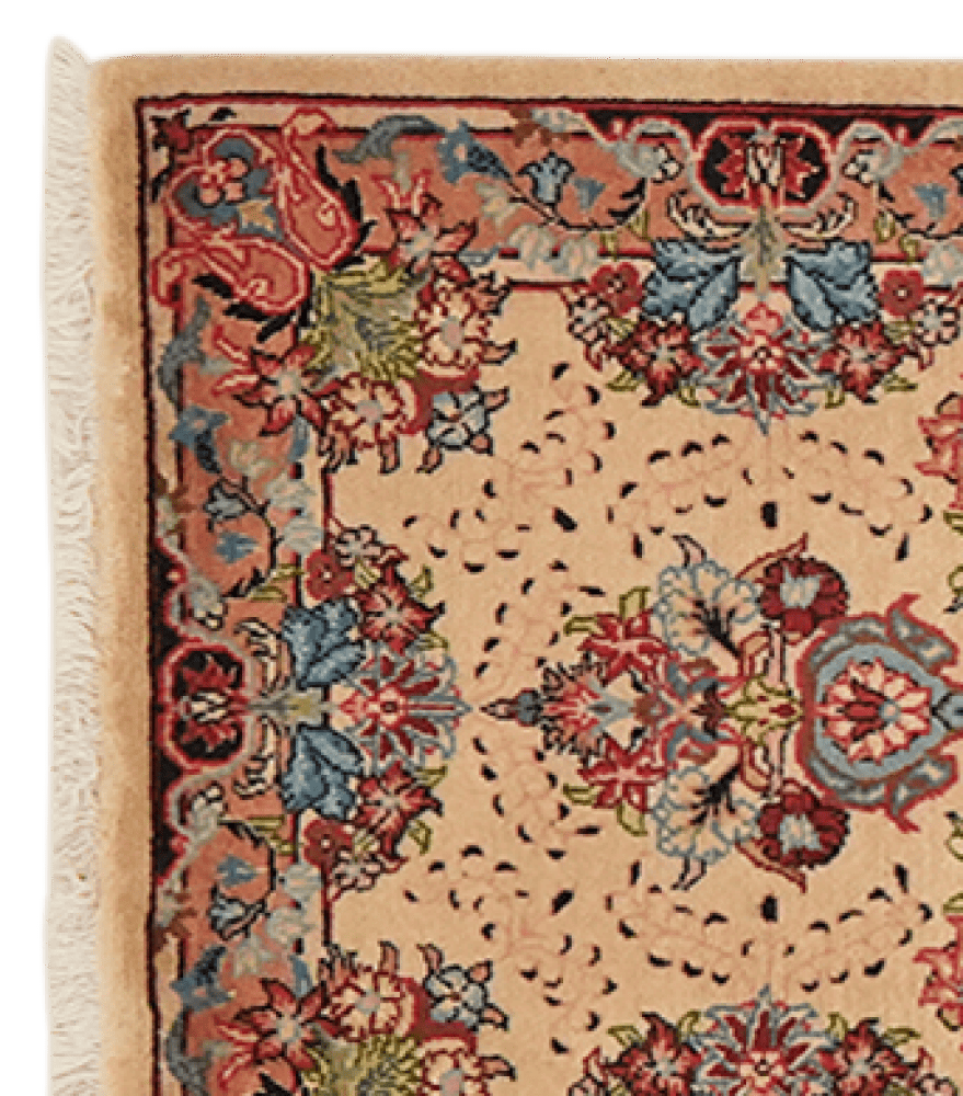 Sarough — Hand-knotted, 70x300 cm, Beige, 100% Virgin Wool | View 3