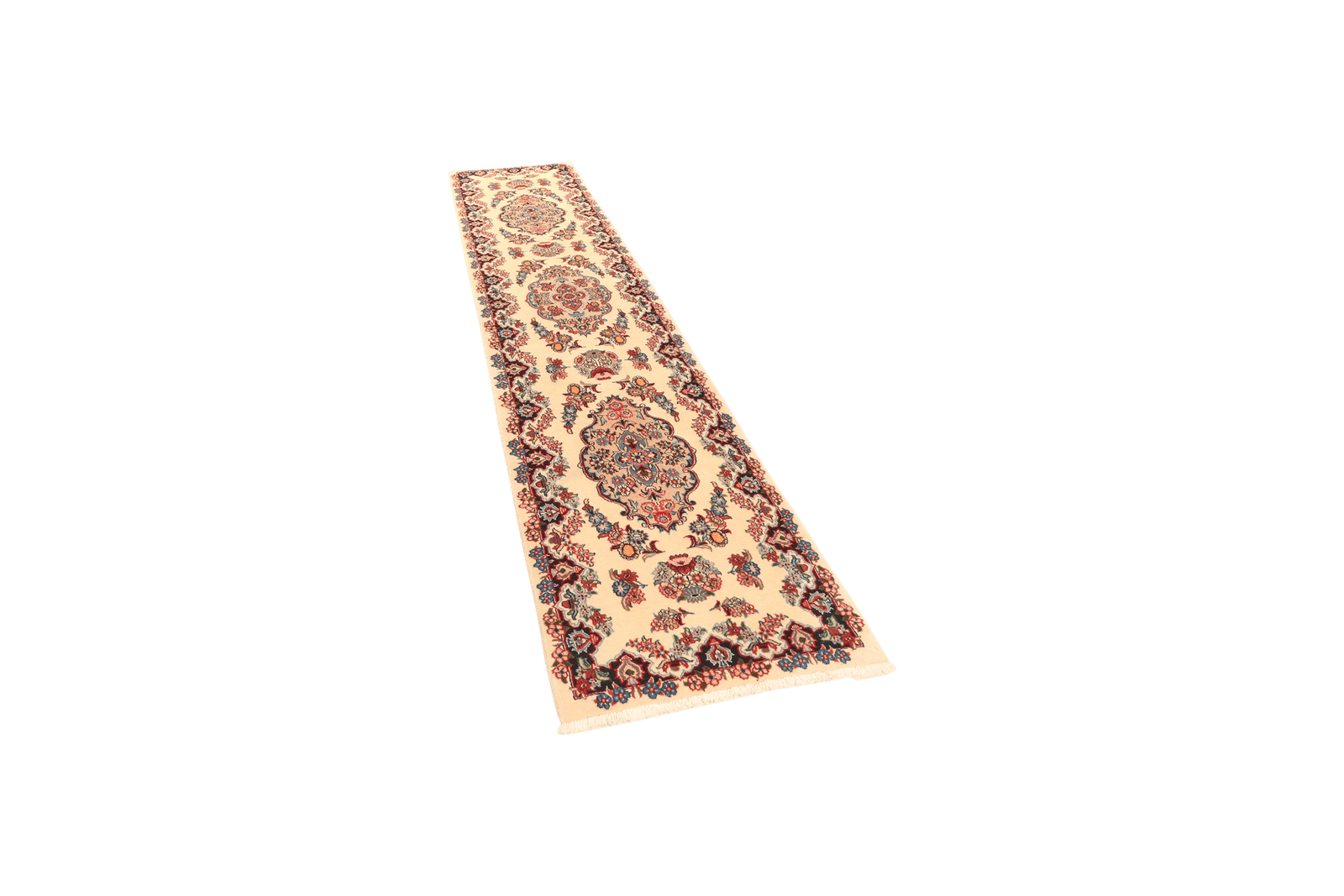 Sarough — Hand-knotted, 70x297 cm, Beige, 100% Virgin Wool | View 5