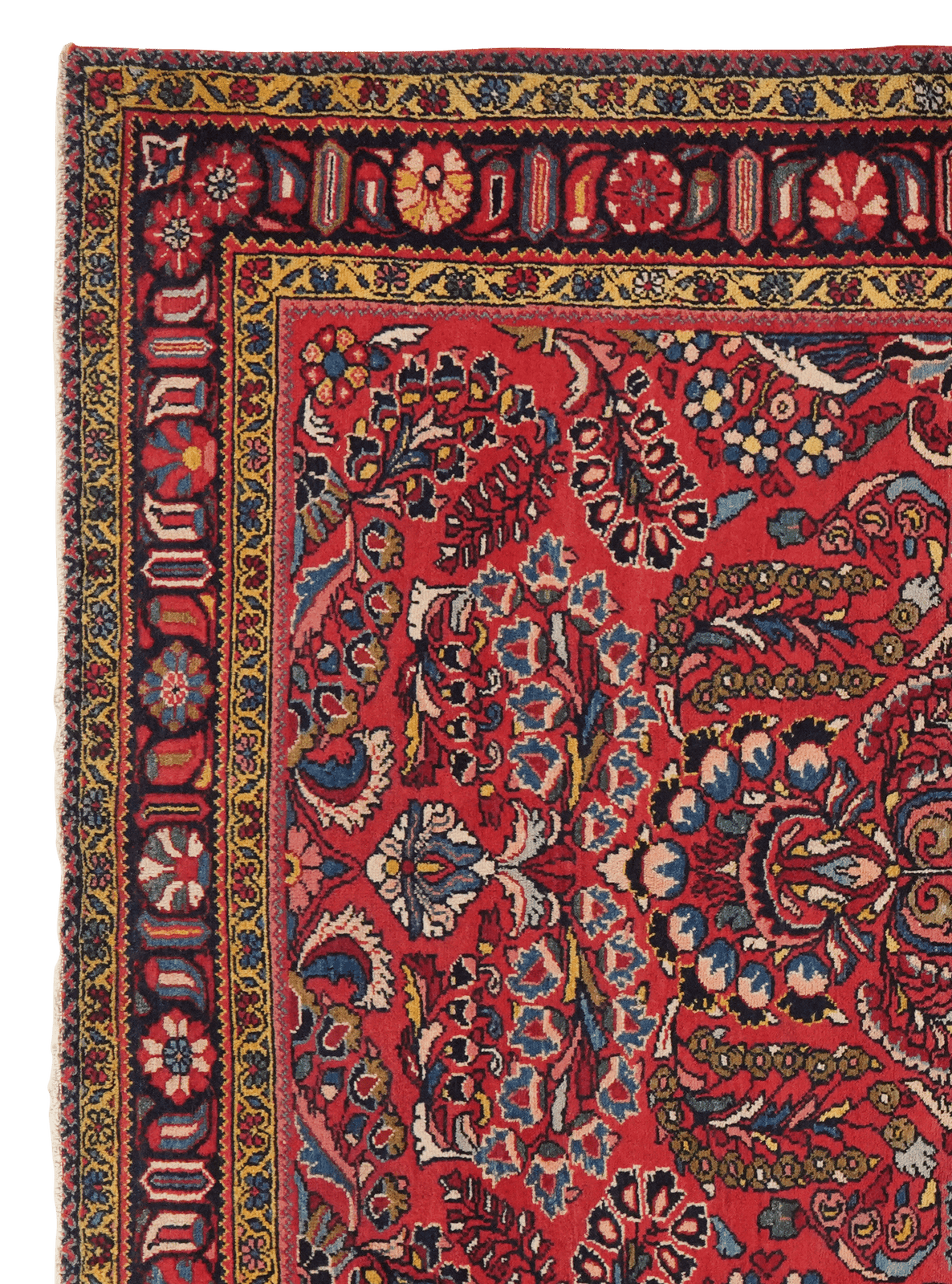 Lilian — Hand-knotted, 159x197 cm, Red, 100% Virgin Wool | View 3