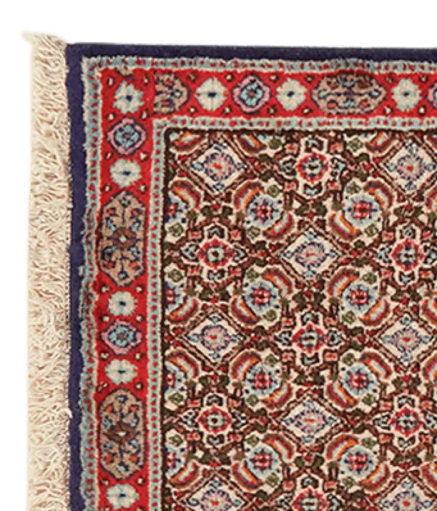Moud Mahi — Hand-knotted, 48x192 cm, Beige, 100% Virgin Wool | View 3