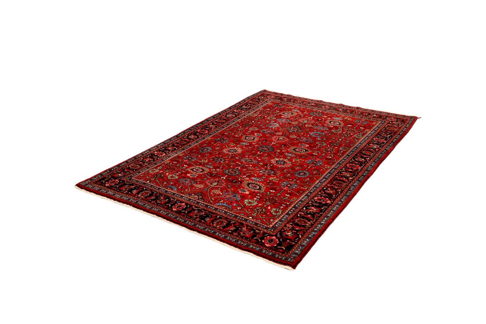 Bidjar — Hand-knotted, 145x220 cm, Red, 100% Virgin Wool | View 5