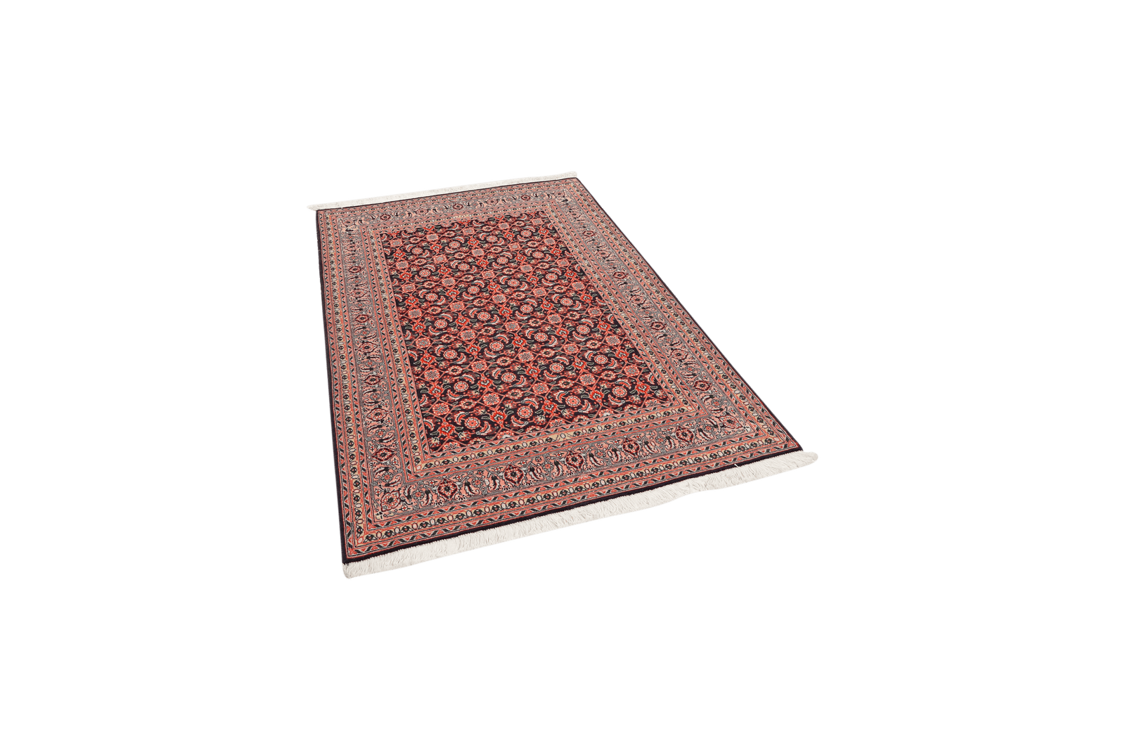 Tabriz 50 Raj — Hand-knotted, 105x151 cm, Blue, 95% Schurwolle, 5% Seide | View 5