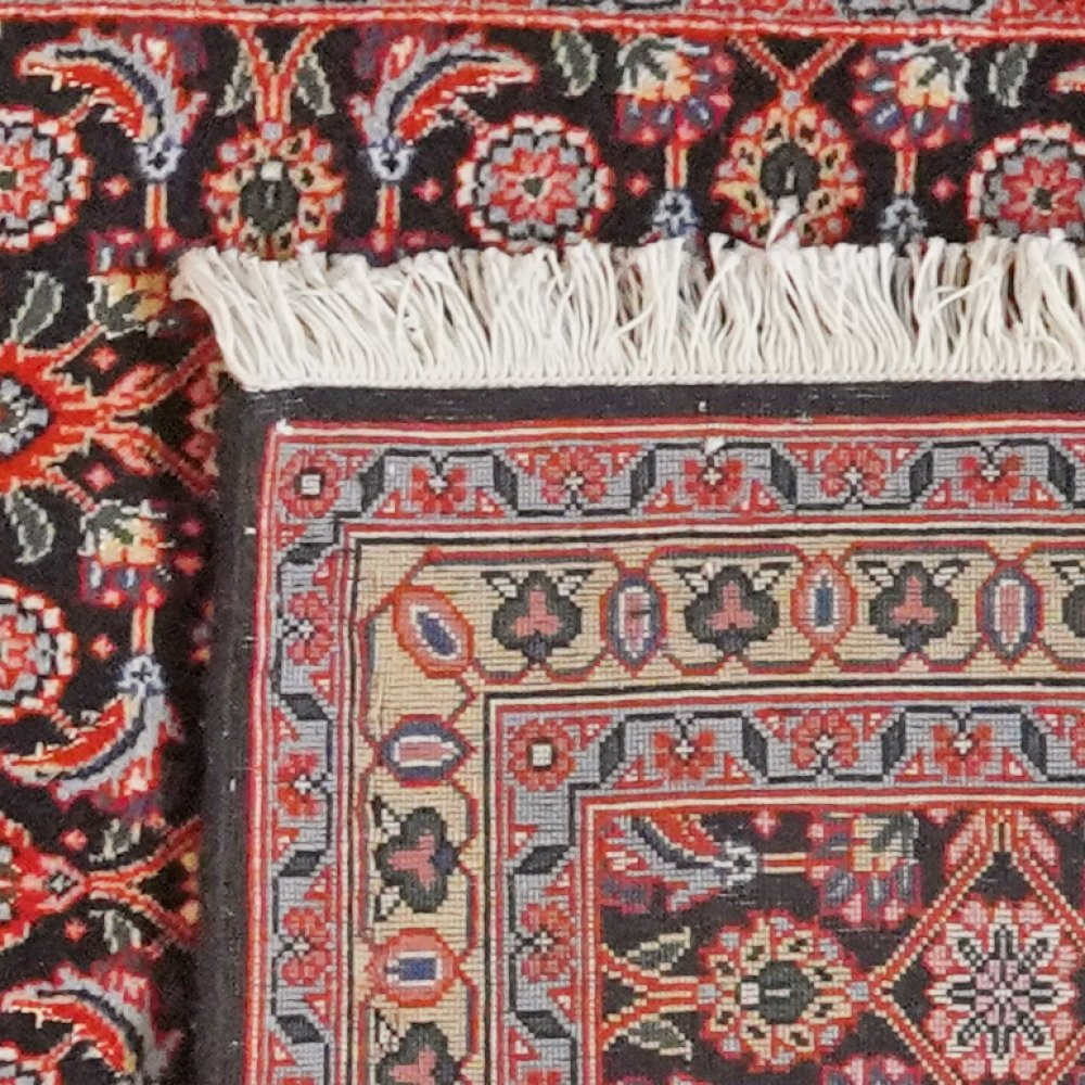 Tabriz 50 Raj — Hand-knotted, 66x197 cm, Blue, 100% Virgin Wool | View 6