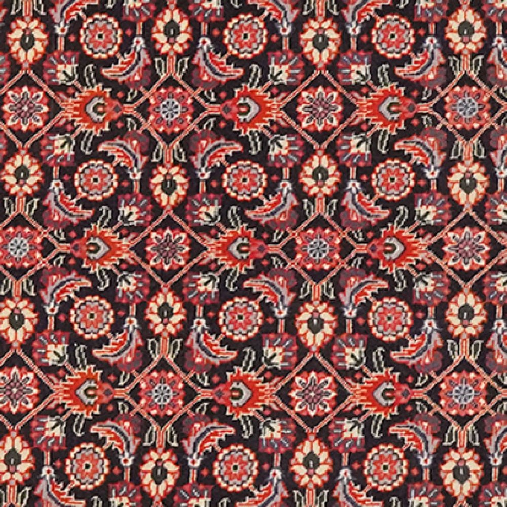 Tabriz 50 Raj — Hand-knotted, 66x200 cm, Blue, 100% Virgin Wool | View 4