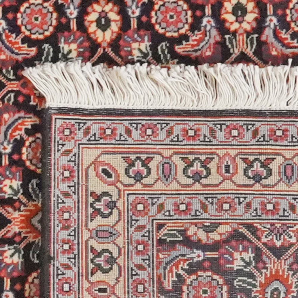 Tabriz 50 Raj — Hand-knotted, 66x200 cm, Blue, 100% Virgin Wool | View 6