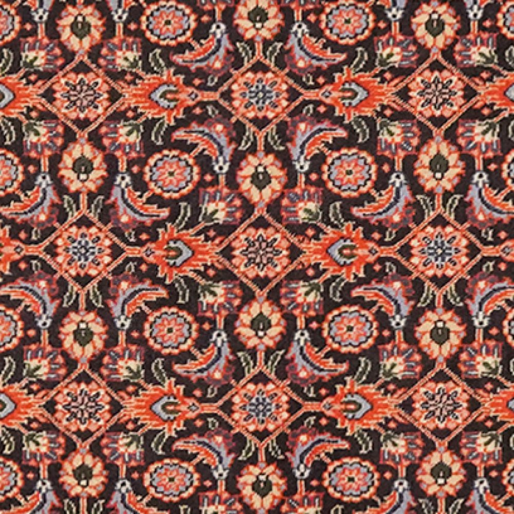 Tabriz 50 Raj — Hand-knotted, 67x200 cm, Blue, 100% Virgin Wool | View 4