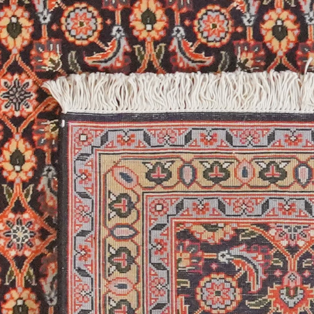 Tabriz 50 Raj — Hand-knotted, 65x198 cm, Orange, 100% Virgin Wool | View 6