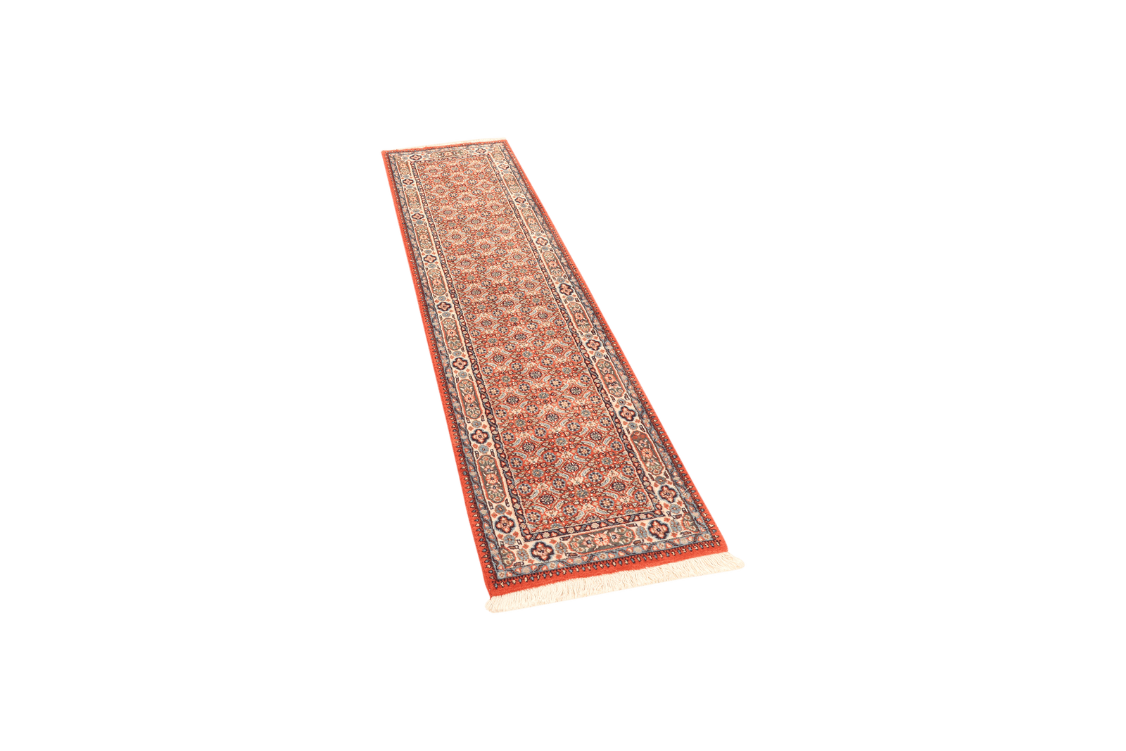 Moud Mahi — Hand-knotted, 49x196 cm, Red, 100% Virgin Wool | View 5