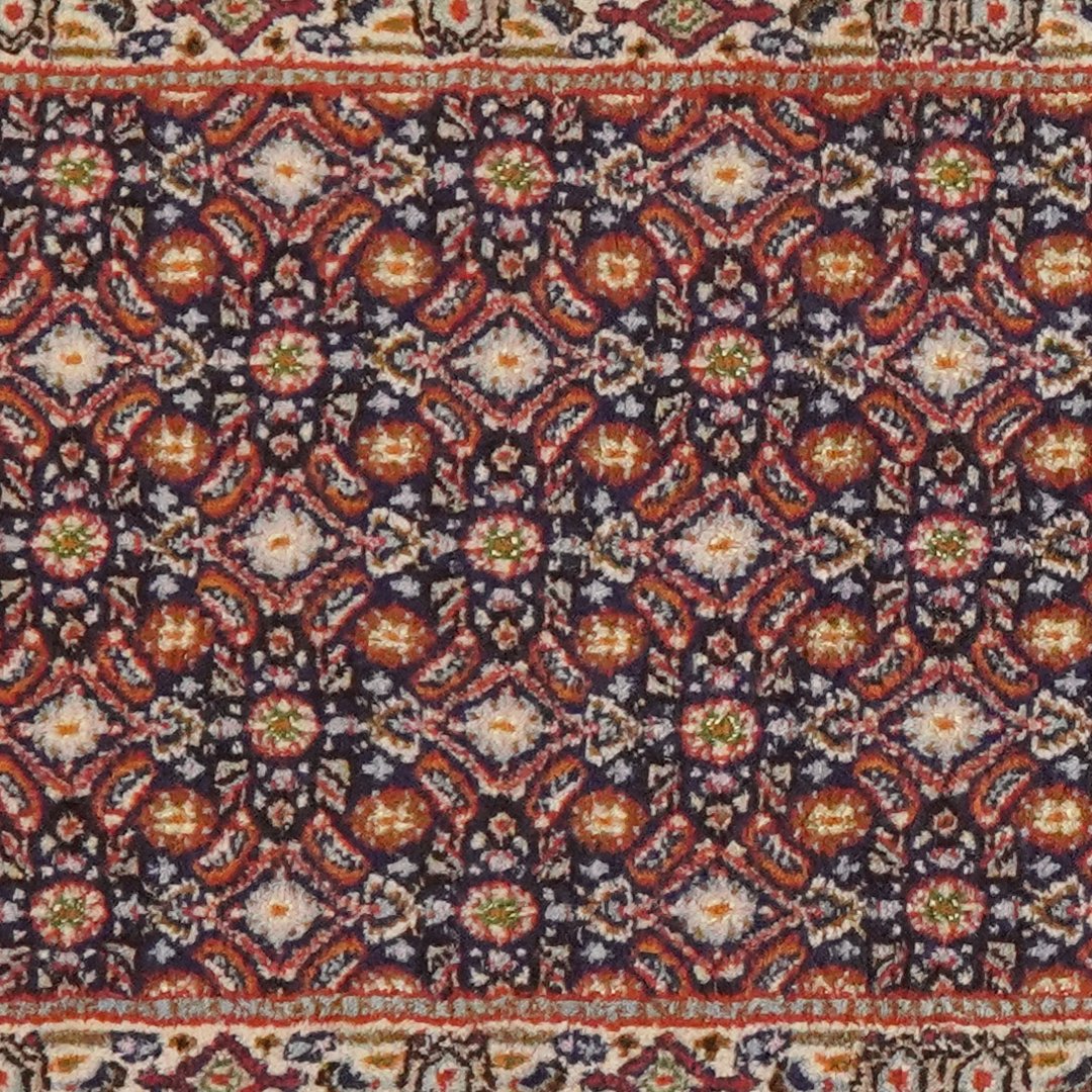 Moud Mahi — Hand-knotted, 48x199 cm, Blue, 100% Virgin Wool | View 4