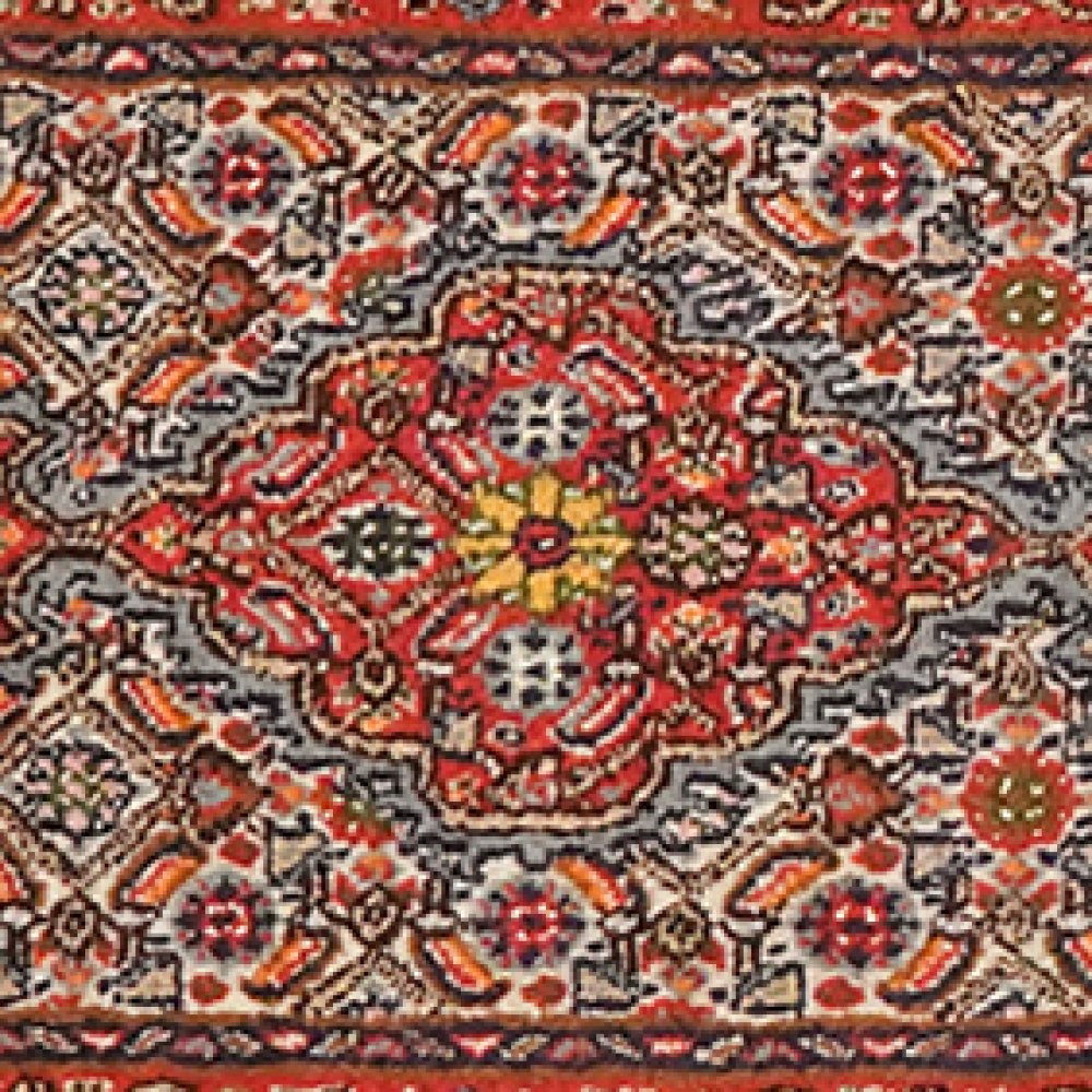 Moud Mahi — Hand-knotted, 47x198 cm, Beige, 100% Virgin Wool | View 4