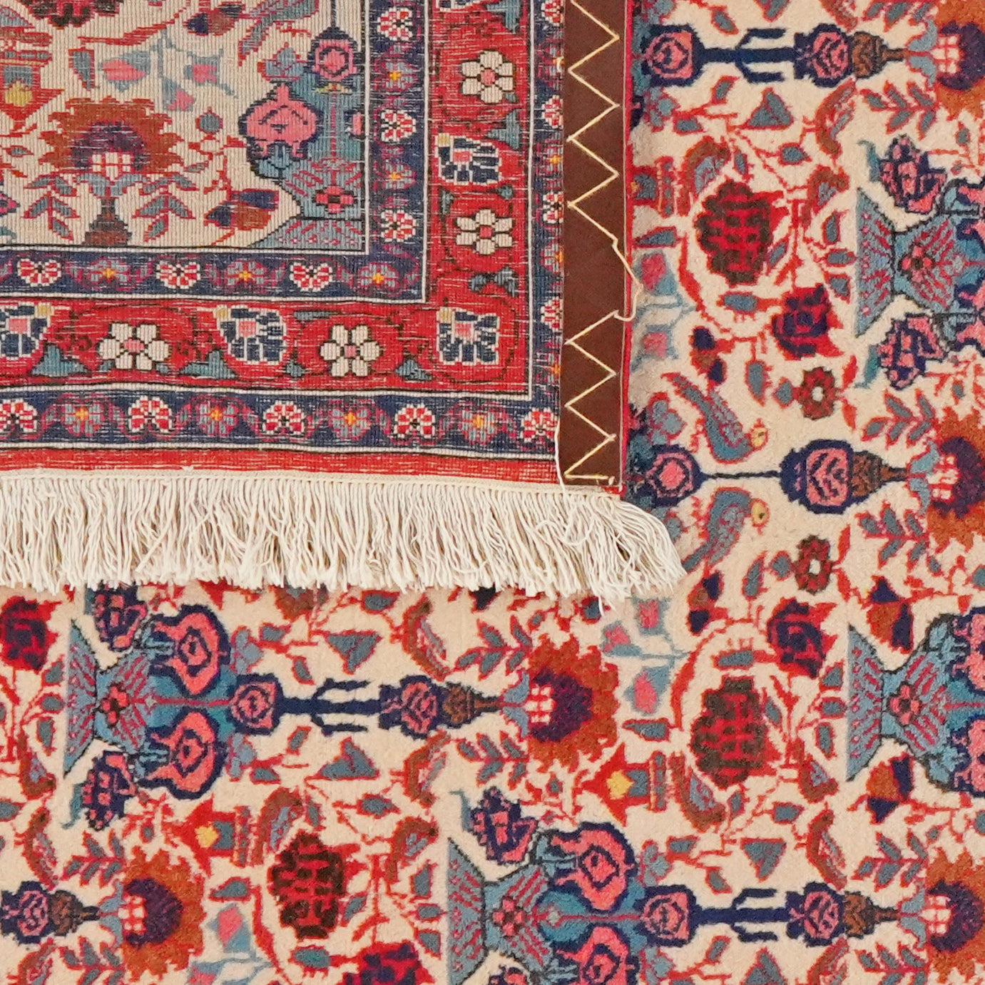 Veramin — Hand-knotted, 110x159 cm, Beige, 100% Virgin Wool | View 6
