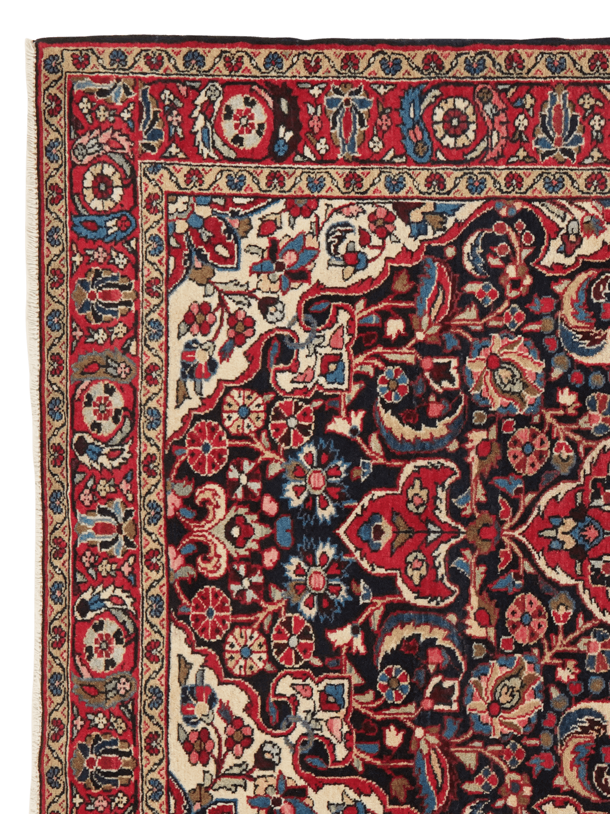 Bourtchalou — Hand-knotted, 138x209 cm, Blue, 100% Virgin Wool | View 3