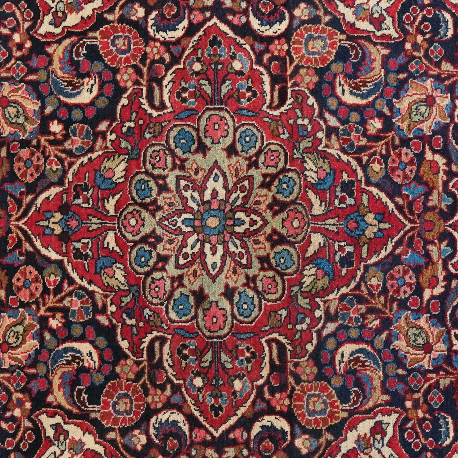 Bourtchalou — Hand-knotted, 138x209 cm, Blue, 100% Virgin Wool | View 4