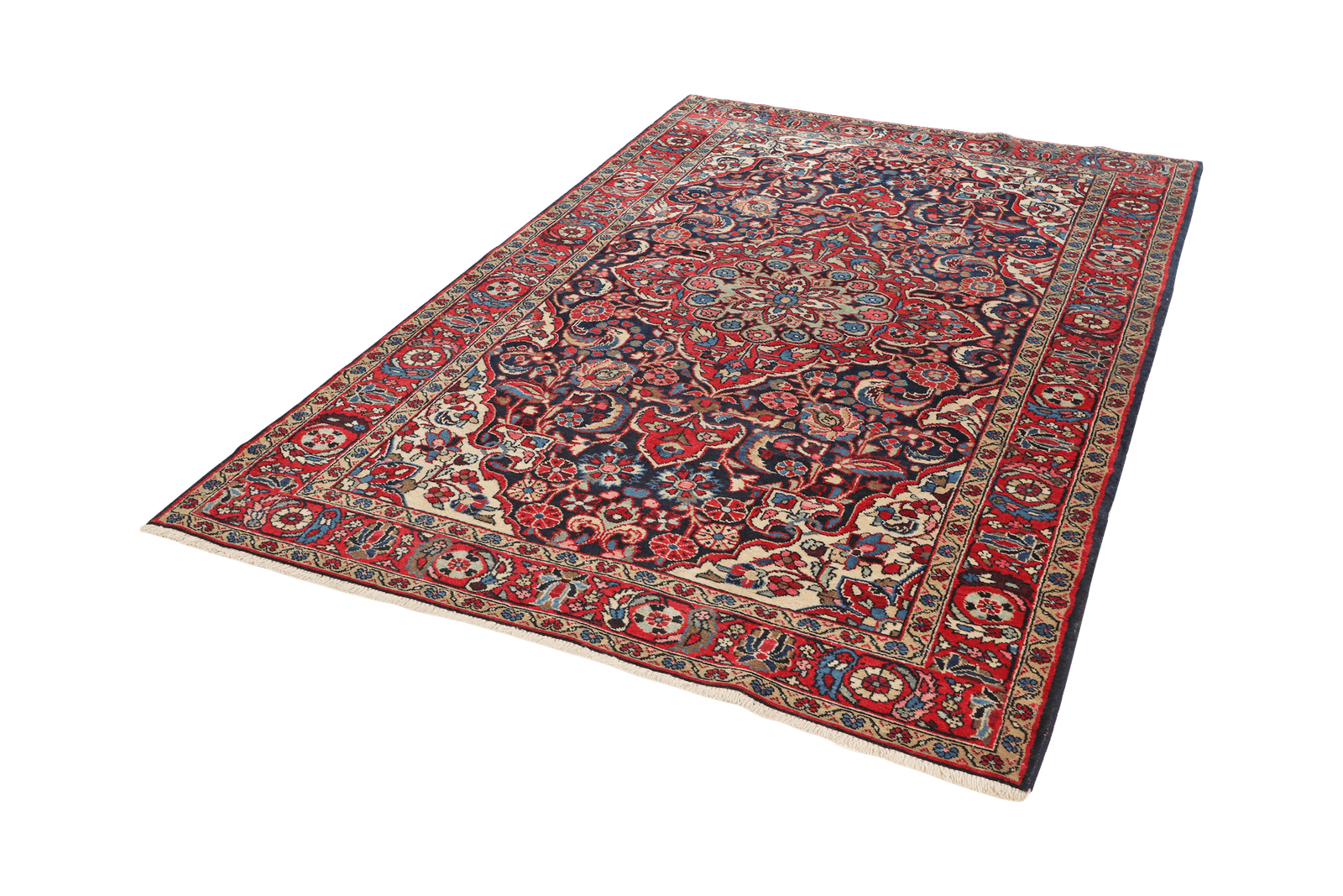 Bourtchalou — Hand-knotted, 138x209 cm, Blue, 100% Virgin Wool | View 5