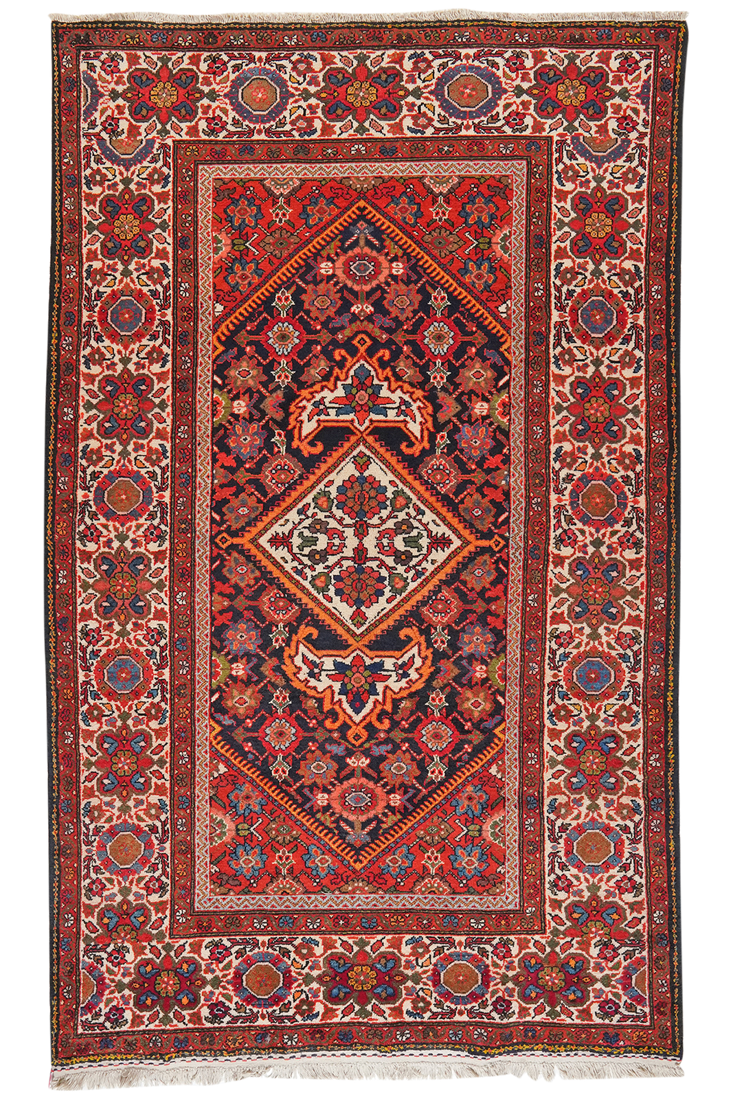 Farahan — Hand-knotted, 159x264 cm, Blue, 100% Virgin Wool | Main view