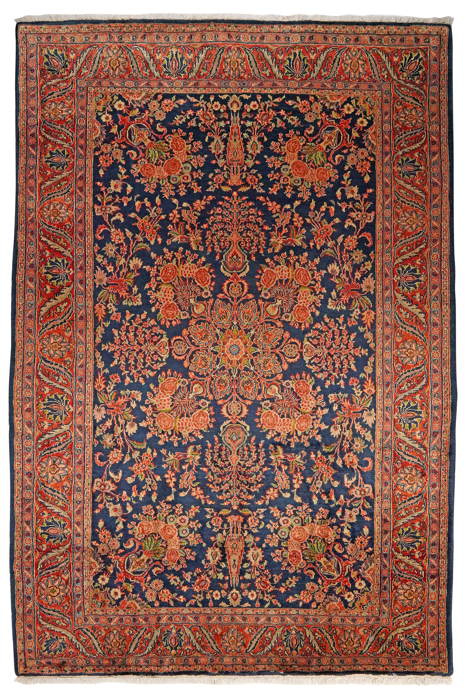 Ekbatan — Handgefertigt, 293x197 cm, Rot, 100% Virgin Wool | Main view