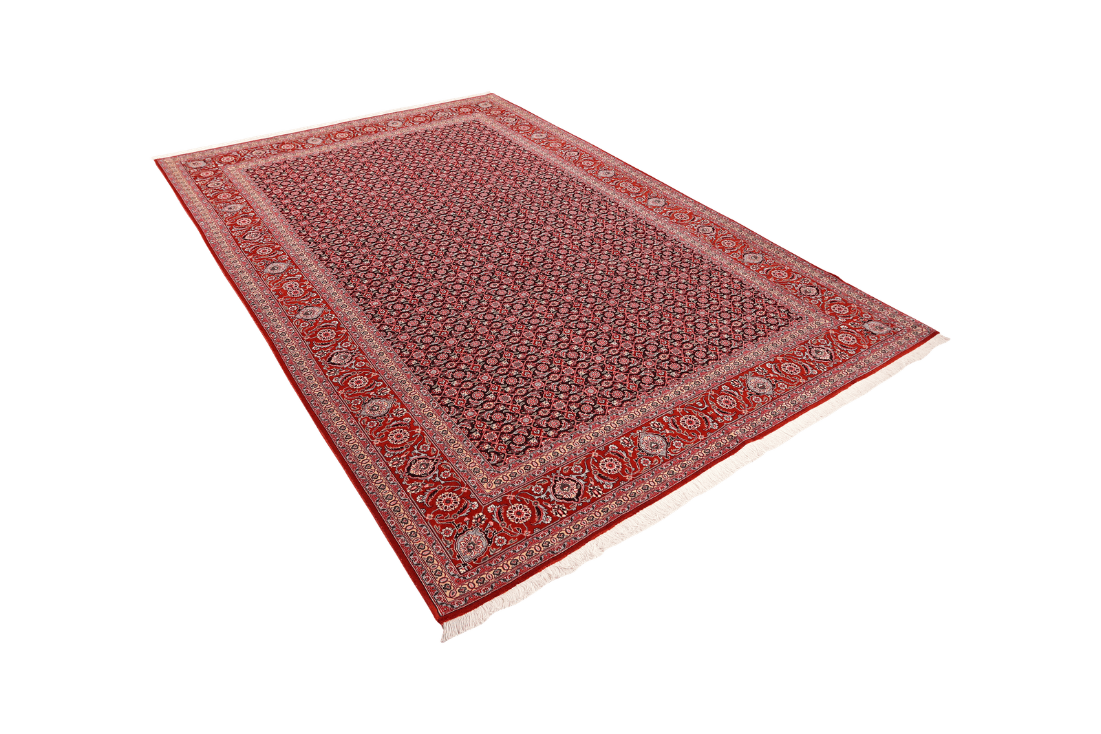 Tabriz 50 Raj — Hand-knotted, 202x289 cm, Black, 100% Virgin Wool | View 5