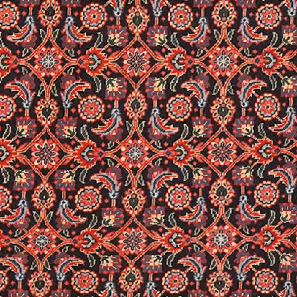 Tabriz 50 Raj — Hand-knotted, 65x199 cm, Blue, 100% Virgin Wool | View 4