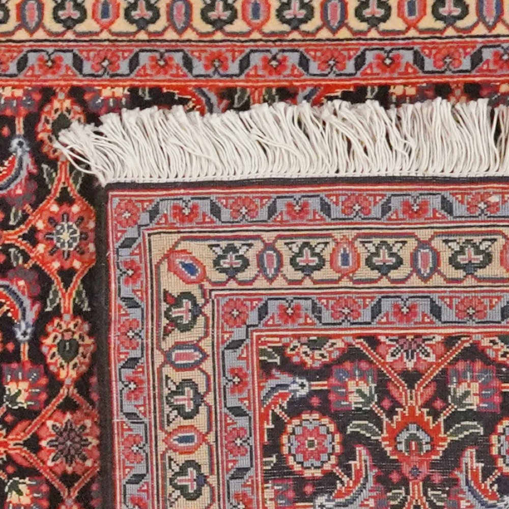 Tabriz 50 Raj — Hand-knotted, 65x199 cm, Blue, 100% Virgin Wool | View 6