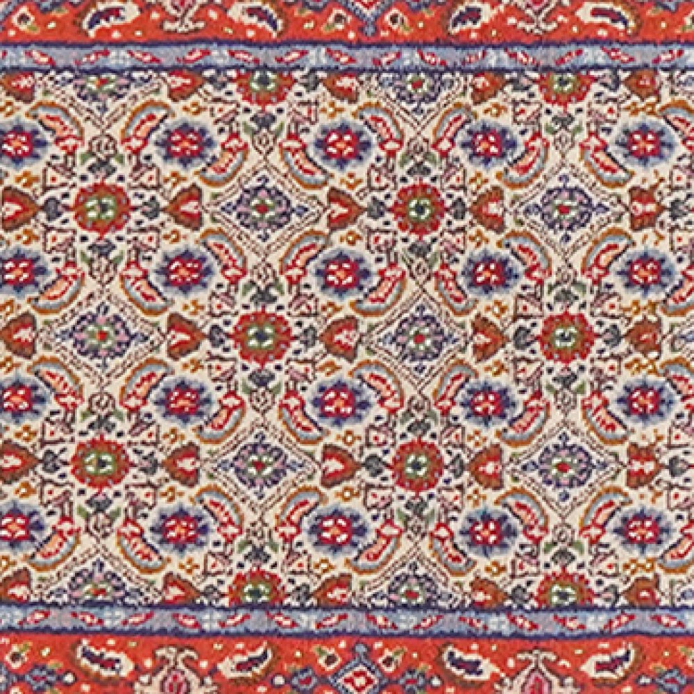 Moud Mahi — Hand-knotted, 48x195 cm, Beige, 100% Virgin Wool | View 4