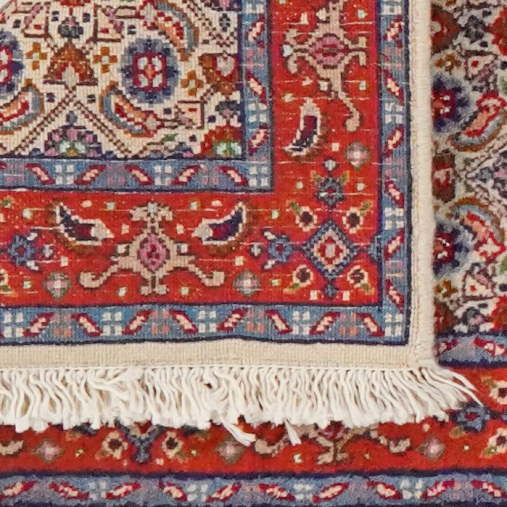 Moud Mahi — Hand-knotted, 48x195 cm, Beige, 100% Virgin Wool | View 6