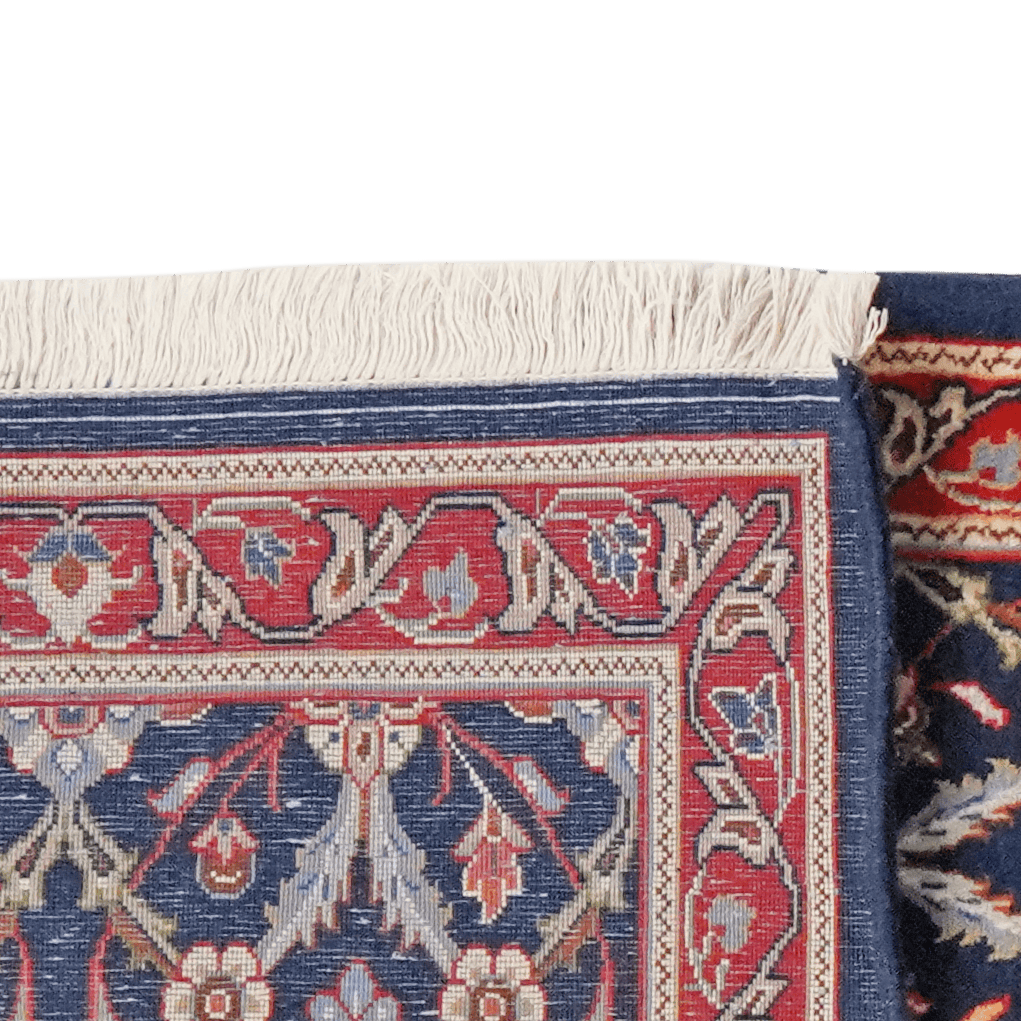 Sarough — Hand-knotted, 65x207 cm, Blue, 100% Virgin Wool | View 6