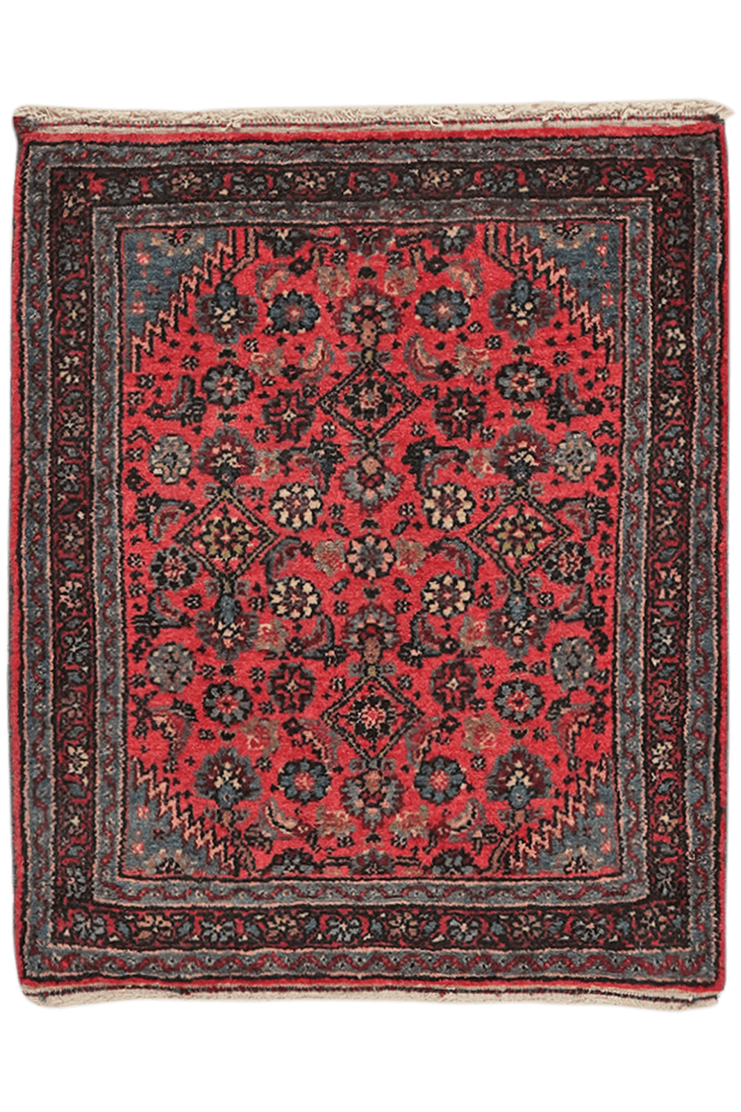Mehreban — Hand-knotted, 62x74 cm, Red, 100% Virgin Wool | Main view