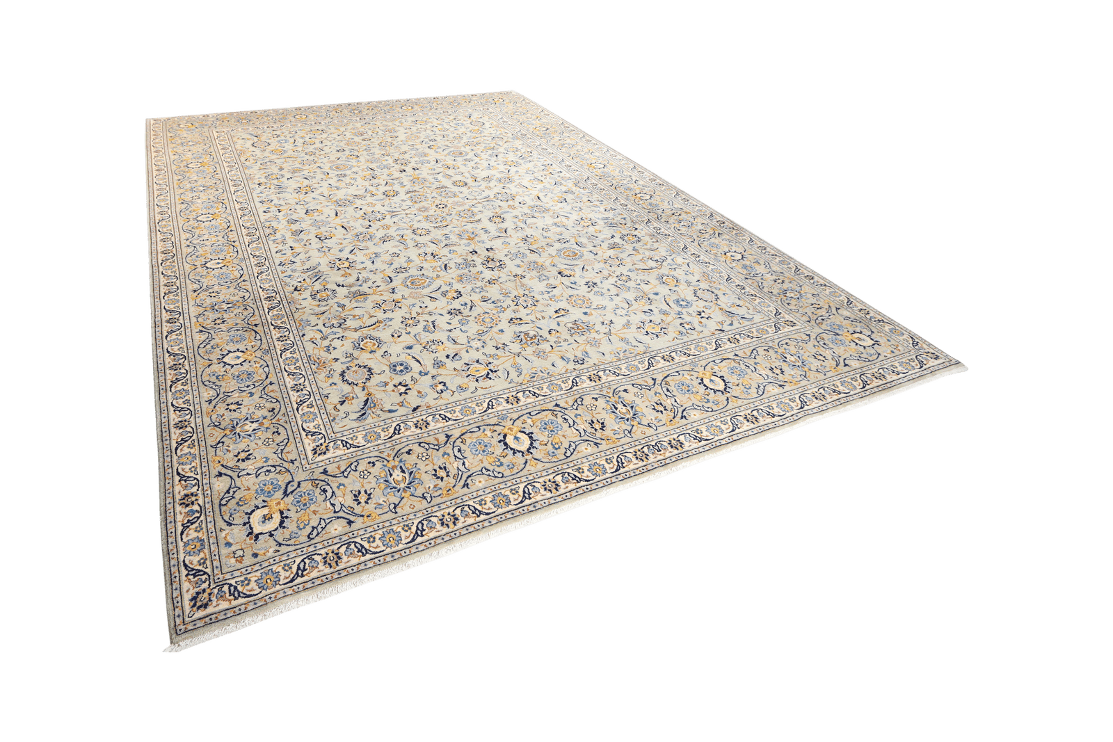 Kashan — Hand-knotted, 298x380 cm, Green, 100% Virgin Wool | View 5