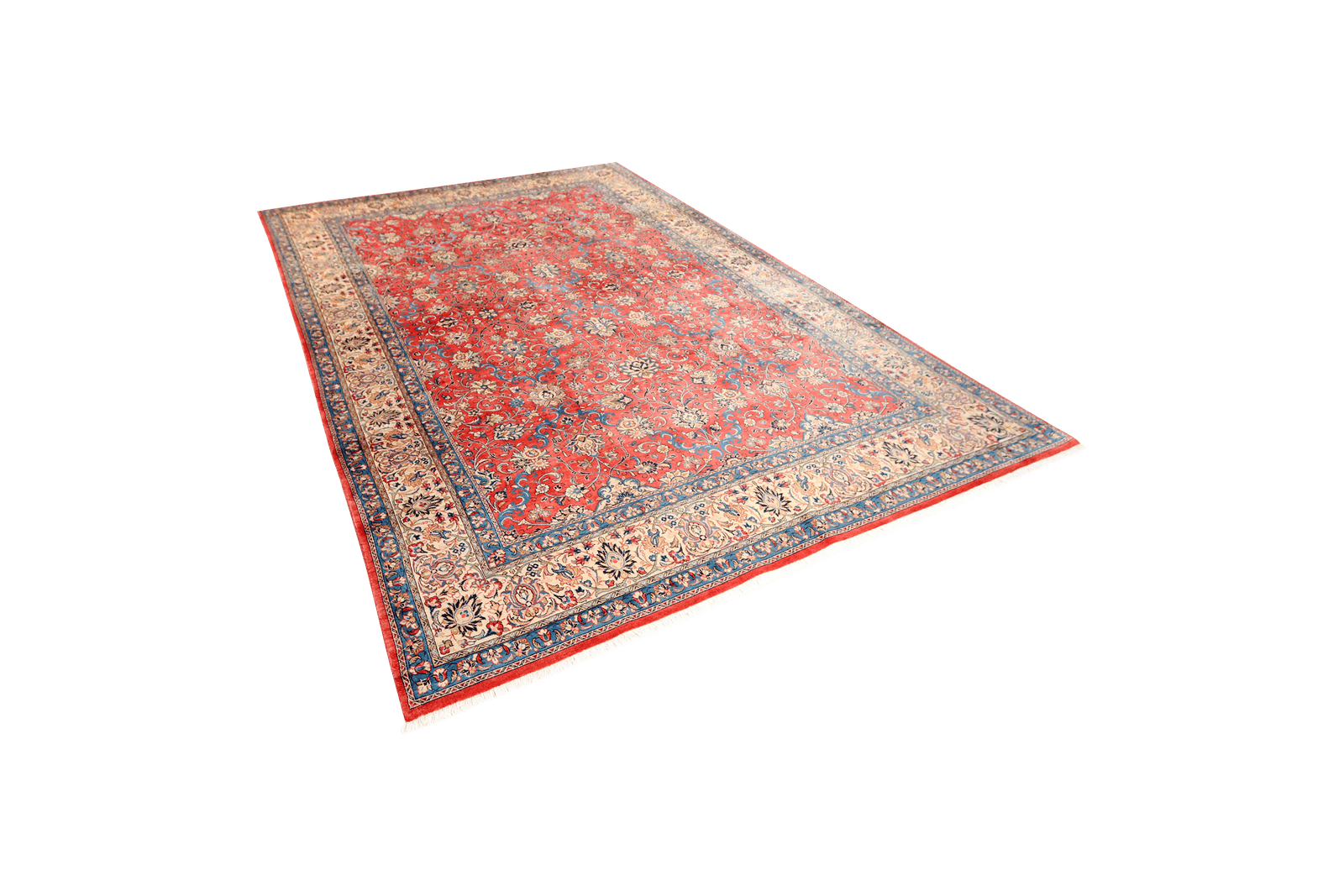 Sarough — Hand-knotted, 236x341 cm, Red, 100% Virgin Wool | View 5