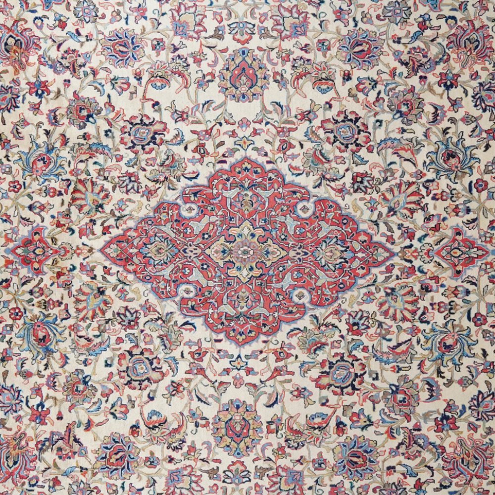 Sarough — Hand-knotted, 265x392 cm, Beige, 100% Virgin Wool | View 4