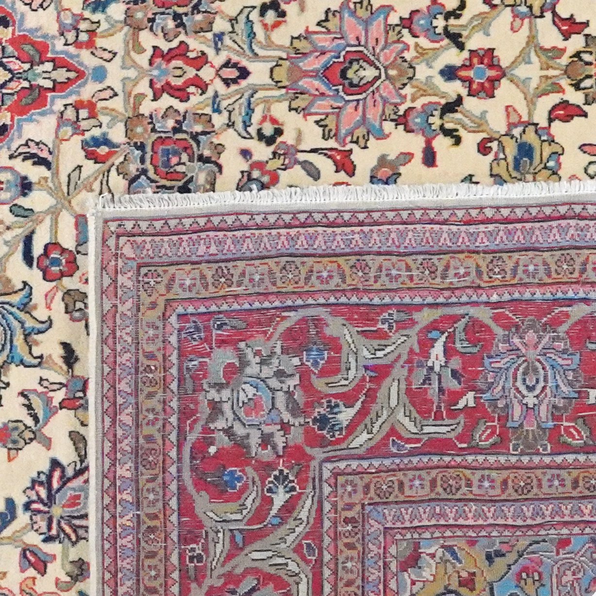 Sarough — Hand-knotted, 265x392 cm, Beige, 100% Virgin Wool | View 6