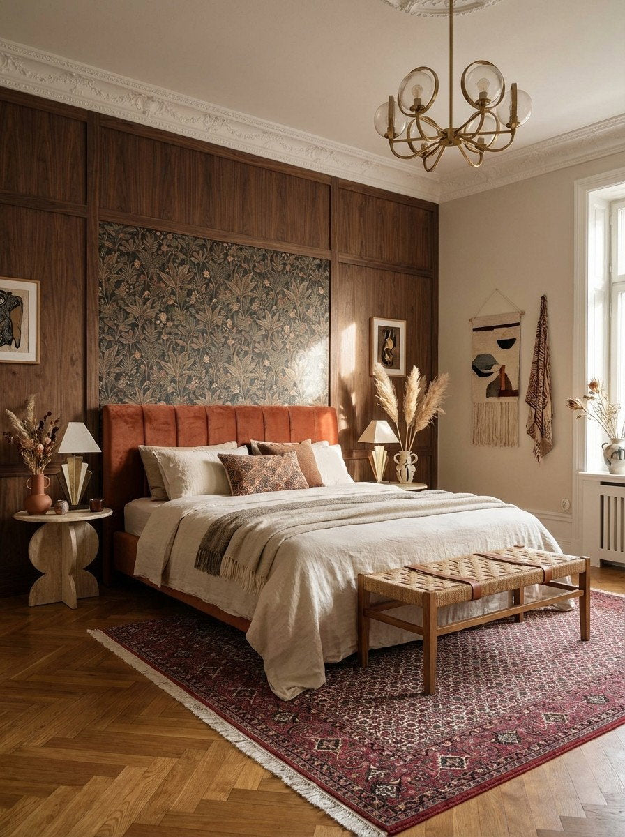 Bidjar — Handgefertigt, 248x207 cm, Rot, 100% Virgin Wool | Back view