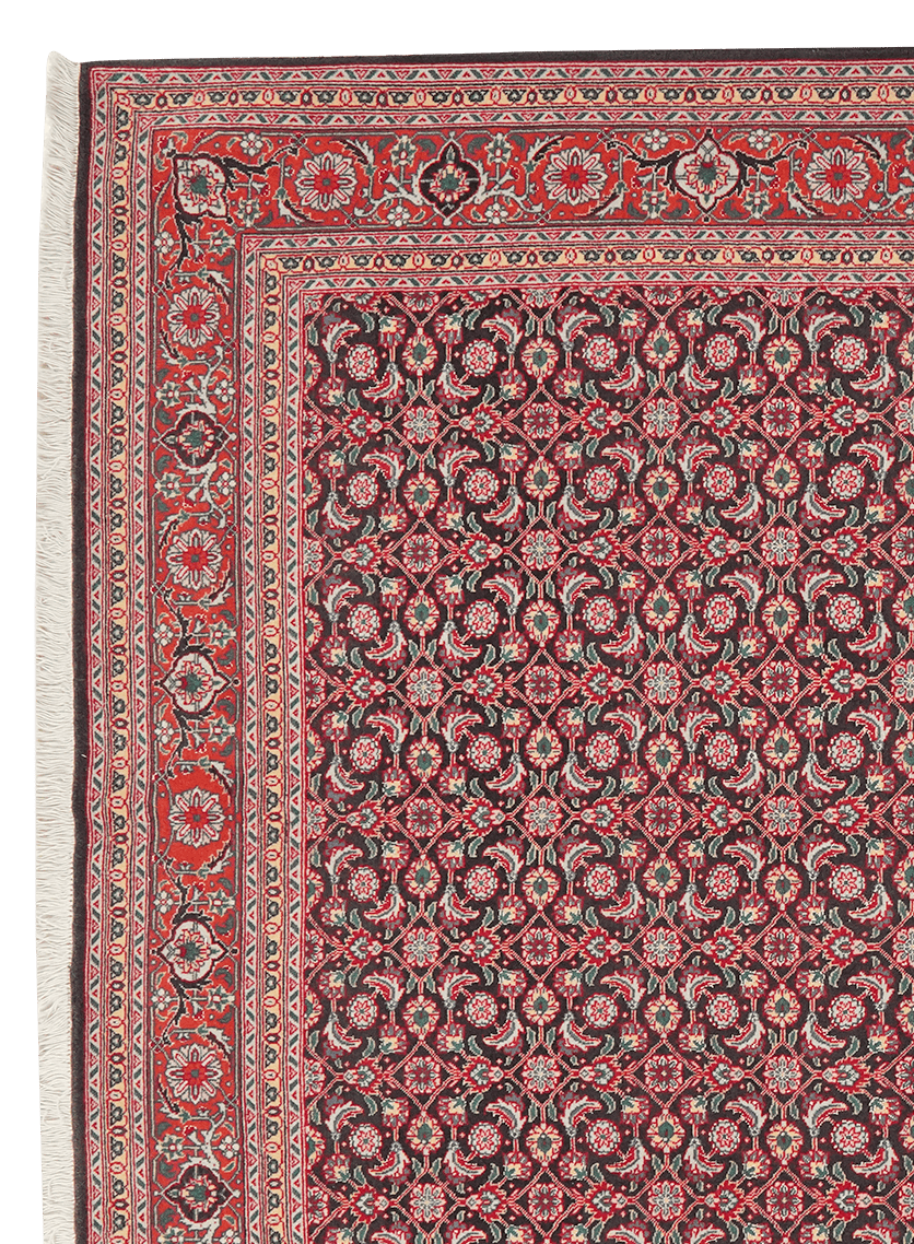 Tabriz 50 Raj — Hand-knotted, 147x207 cm, Blue, 100% Virgin Wool | View 3
