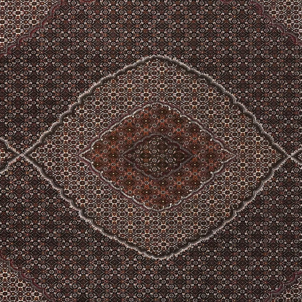 Tabriz 40 Raj — Hand-knotted, 245x345 cm, Brown, 100% Virgin Wool | View 4